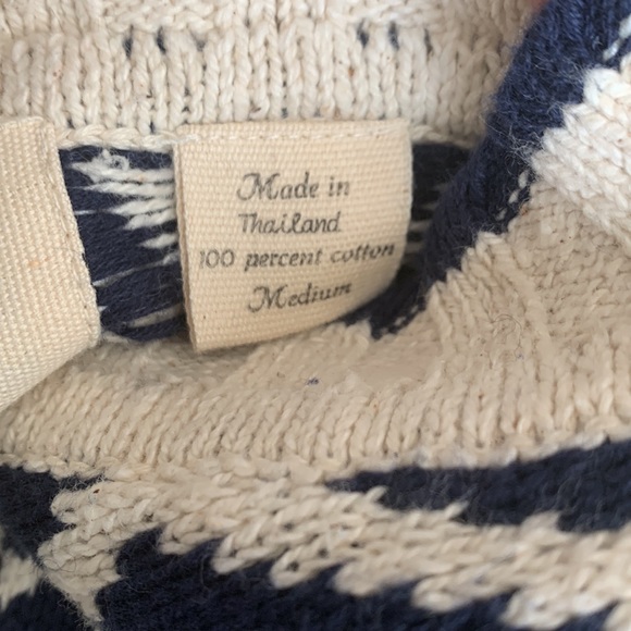 River Brand Arrow Hand Loomed V-Neck Sweater Sz M - Picture 7 of 7